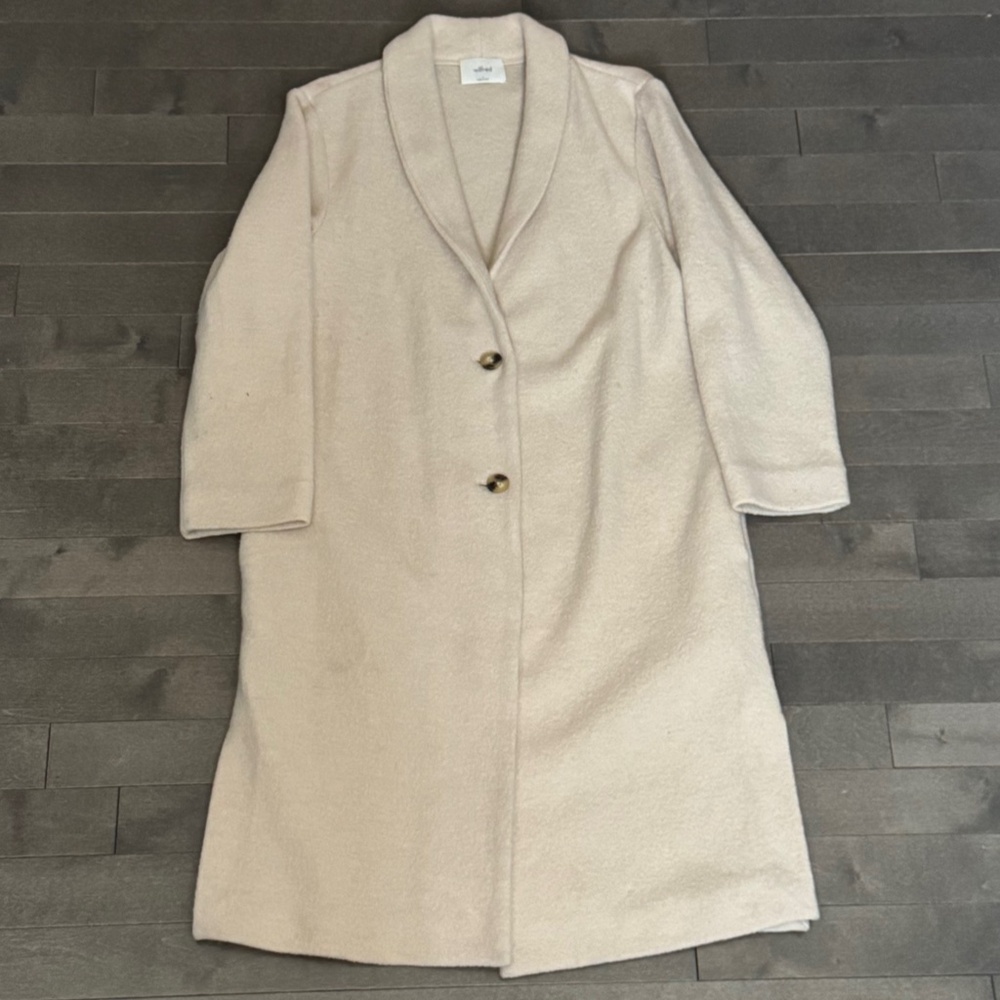 Wilfred 100% Merino Wool Long Wool Coat Women's L
